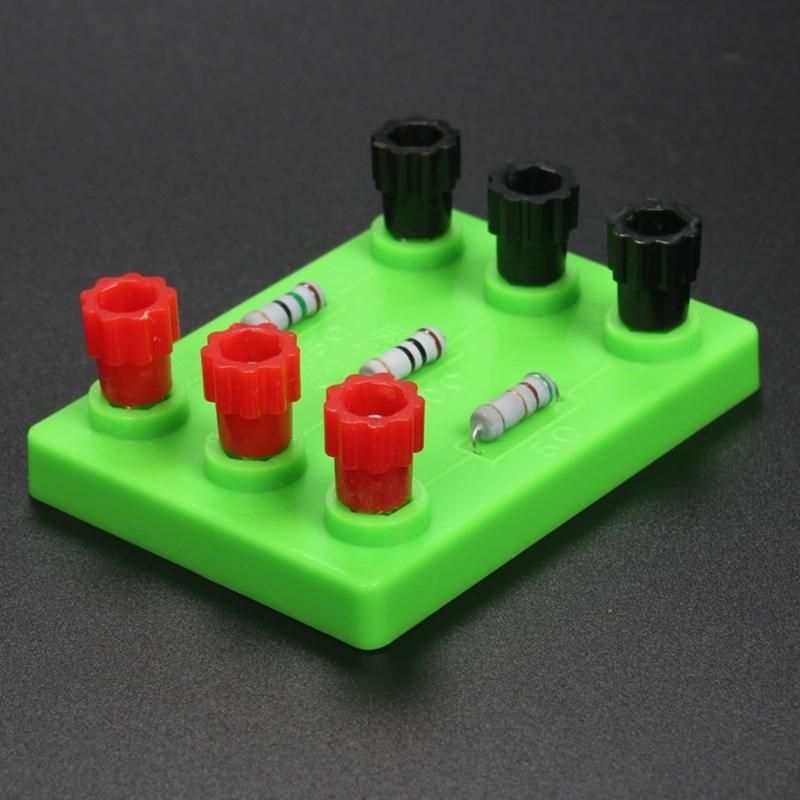 Wissenschaftliche Experimentierkästen Physik Fester Widerstand 5/10/15 Ohm Einfach zu bedienen STEM-Spielzeug Physikalisches Experiment für Kinder Jugendliche