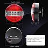 LED Truck Tail Light, 24V Round Tail Lamp Signal Light Brake Light Red & White