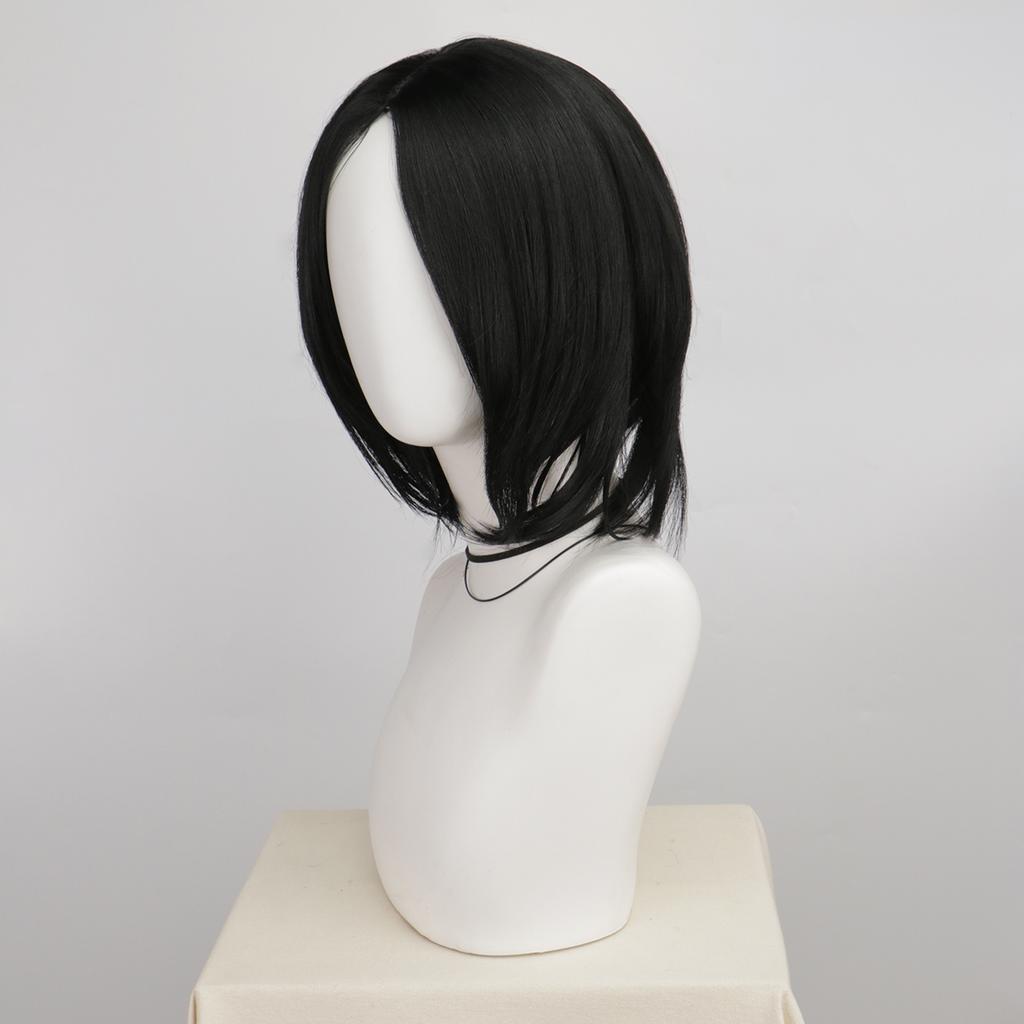 Rett Herre Svart Syntetisk Parykk Pelucas Halloween Severus Snape Kostyme Realistisk Morsom Fest Tupé Parykk