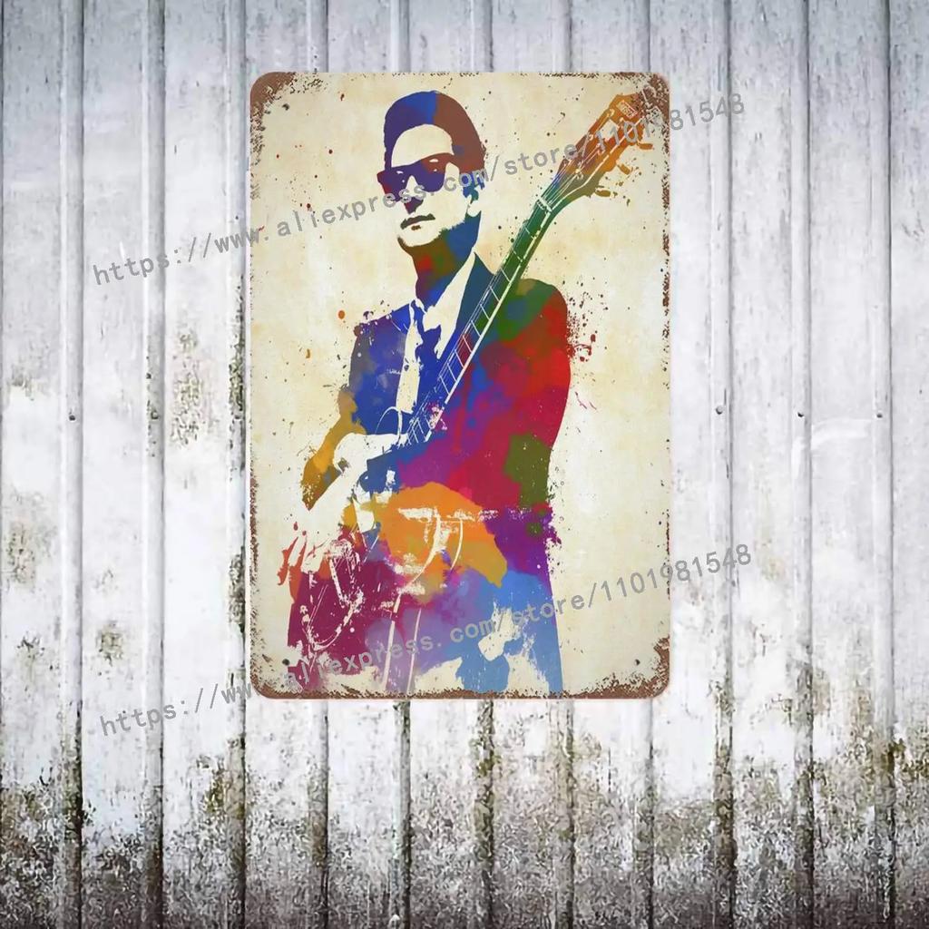 Roy Orbison Singers metal Decor Poster Vintage Tin Sign Metal Sign Decorative Plaque for Pub Bar Man Cave Club Wall Decoration