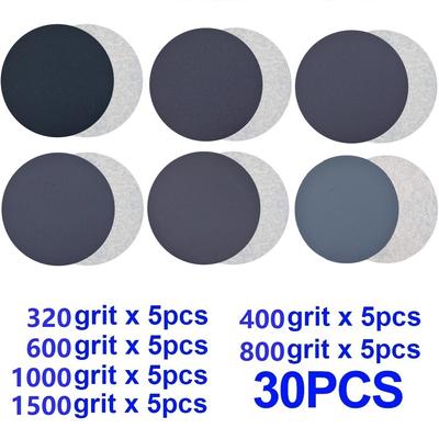 30Pcs 3 Inch Sanding Disc Hook&Loop Wet/Dry Hook&Loop 3inch 75mm Wet/Dry Paper