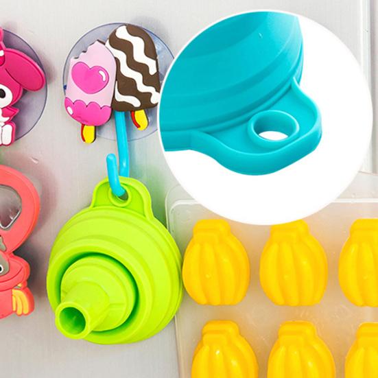 Portable Retractable Silicone Hopper Funnel Home Kitchen Liquid Dispensing Tool