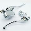 Hydraulic Brake Clutch Lever Master Cylinder for 25MM Electroplating Suitable for Honda CB400SF/Yamaha/Suzuki Left Clutch Handle