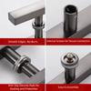 Stainless Steel Door Knob Thickened Push Pull Handle New Door Handle  Interior Door