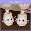 Soft Cat Plush Slippers For Women And Men With Warmth And Nonslip Pvc Sole For Home Comfort