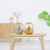 Miniature Food Scene Model 1:12/ 1:6 for Doll House Small Kitchen Accessory Mini Alloy Kettle Small Chic Mini Kettle Mod