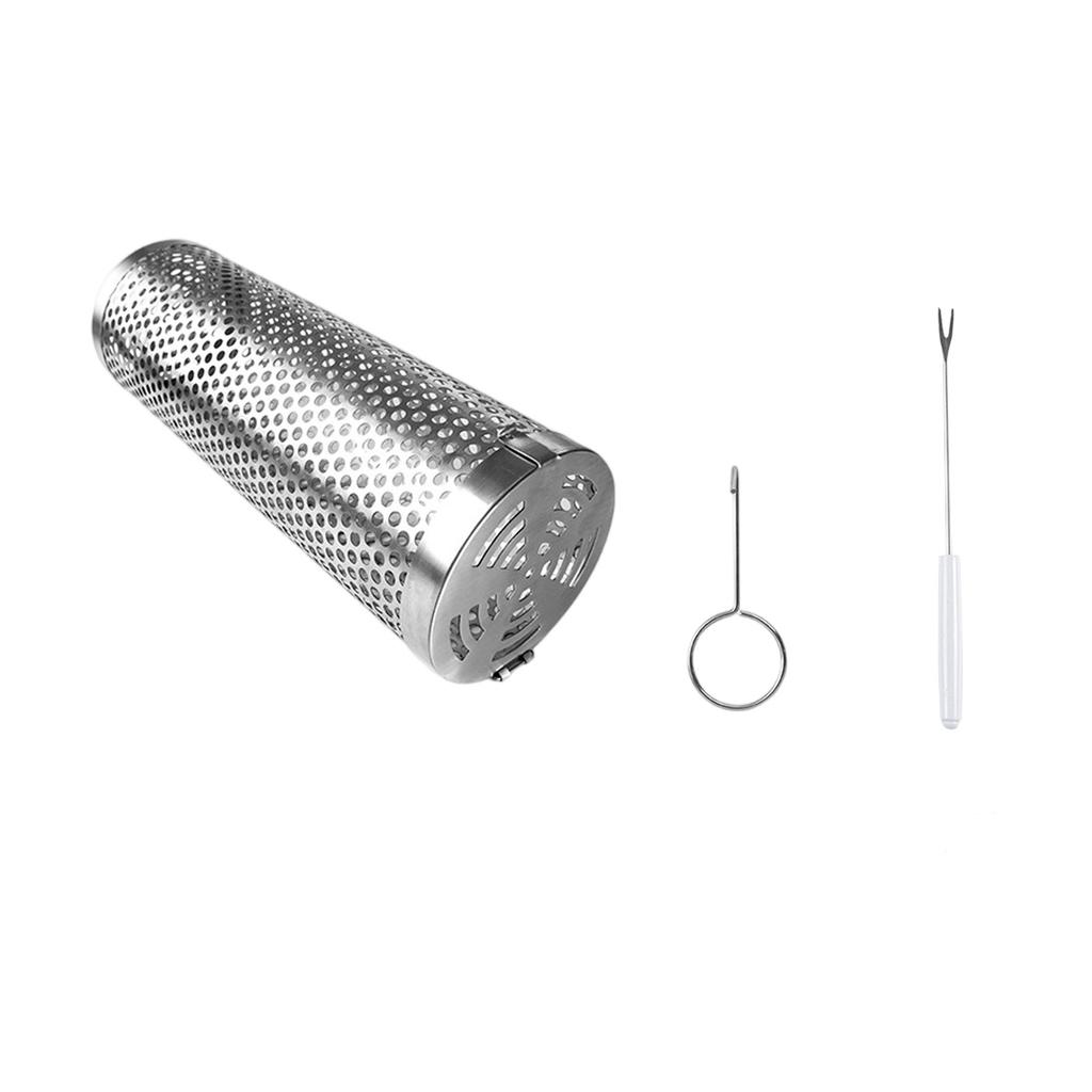 Panier Rotatif pour Grill BBQ en Acier Inoxydable 304 Tambour Roulant Pour Rôtissage et Grillade en Plein Air