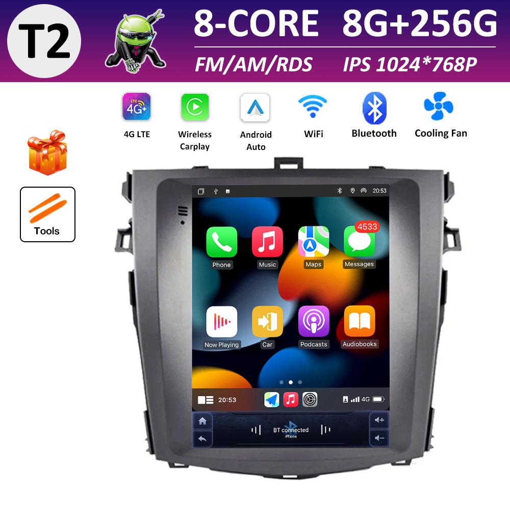 Autoradio DSP Stereo Car Video for Toyota Corolla E140 E150 2007 2008 2009 2010 - 2013 Radio Player Android Smart System No 2din