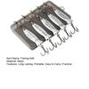 5Pcs Fishing Lures Hard Baits with Treble Hook 360-Degree Rotating Bright Color Mini Size Outdoor Fishing Swimbait
