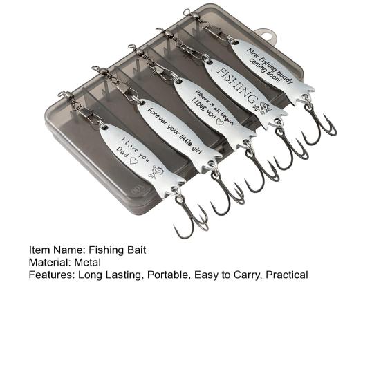 5Pcs Fishing Lures Hard Baits with Treble Hook 360-Degree Rotating Bright Color Mini Size Outdoor Fishing Swimbait