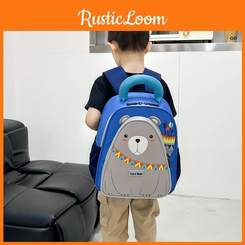 Bear Small Penguin Pattern Cartoon Toddler Backpack With Reinforced Stitching