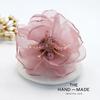 Korean Fabric Flower Brooch Corsage: Elegant Gauze Pin for Women