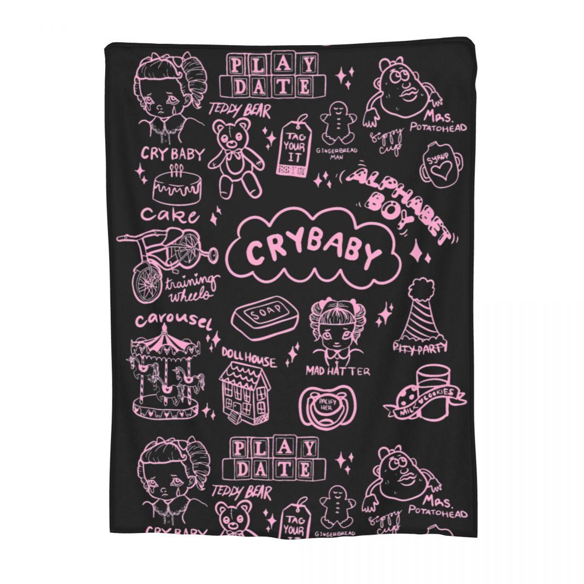 

Одеяло Crybaby Melanies Martinez флисовое весенне-осеннее портативное легкое тонкое плед для постельного белья покрывало для дивана 30x40in