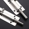 Thickened Stainless Steel Anti-Theft Door & Window Latch: Square Bolt for Cabinets & Doors, Surface-Mounted, Chinese Style
