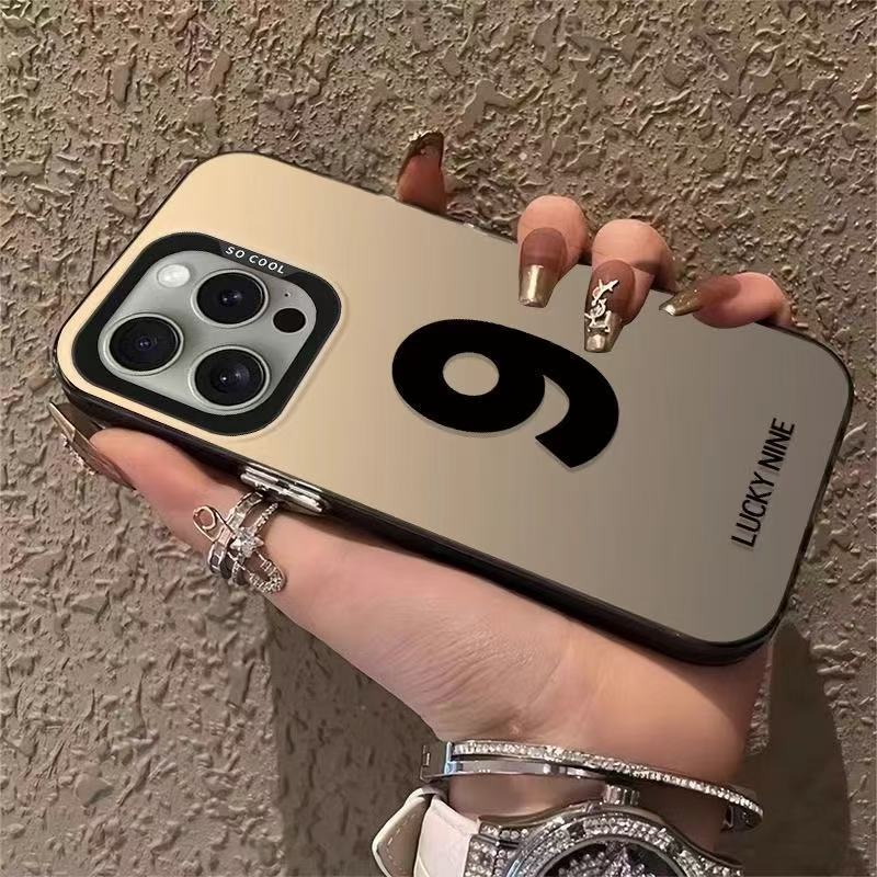 New Lucky Number for Iphone16 Mobile Phone Case Apple 15promax/14/11/13 Pro12 Europe and America