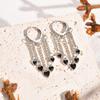 Silver Color Heart Earrings Charm Women Trendy Jewelry Simple Retro Party Accessories Gift For Girlfriend Valentine's Day