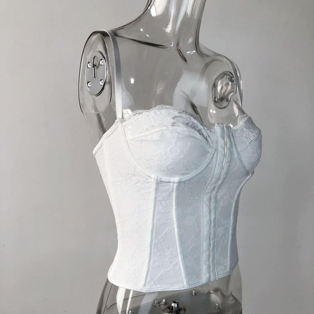 Slim Fit Lace Corset Hollow Suspender Vest Fashion Crop Tops  Ladies