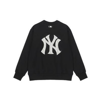 MLB Sweatshirts Unisex Black Crew Neck Moderate Regular 3AMTM0124-50BKS