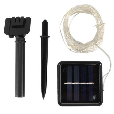 10m 100LED Solar Copper Wire String Light Garden Decoration Lamp String Warm Light