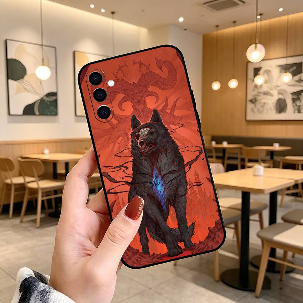 D-Diablo IV Game Phone Case For Samsung Galaxy A73,A72,A71,A70,A53,A52,A51,Soft Silicone Black Cover