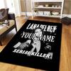 Lana Del Rey Fan Art Benutzerdefinierter Namens Teppich für Wohnzimmer Schlafzimmer Haus Sofa Dekoration Kinder Spiel Rutschfeste Fußmatte