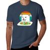 Angry Unisex Yelling At Confused Cat At Dinner Tshirt Work Wear Breathable Tee