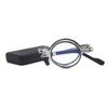 Blue Light Blocking Reading Round Compact Folding Stylish Reading Screwless Senior Glasses H6029 [Henghao] Glasses, Glasses, Glasses, (+3.50, Silver)