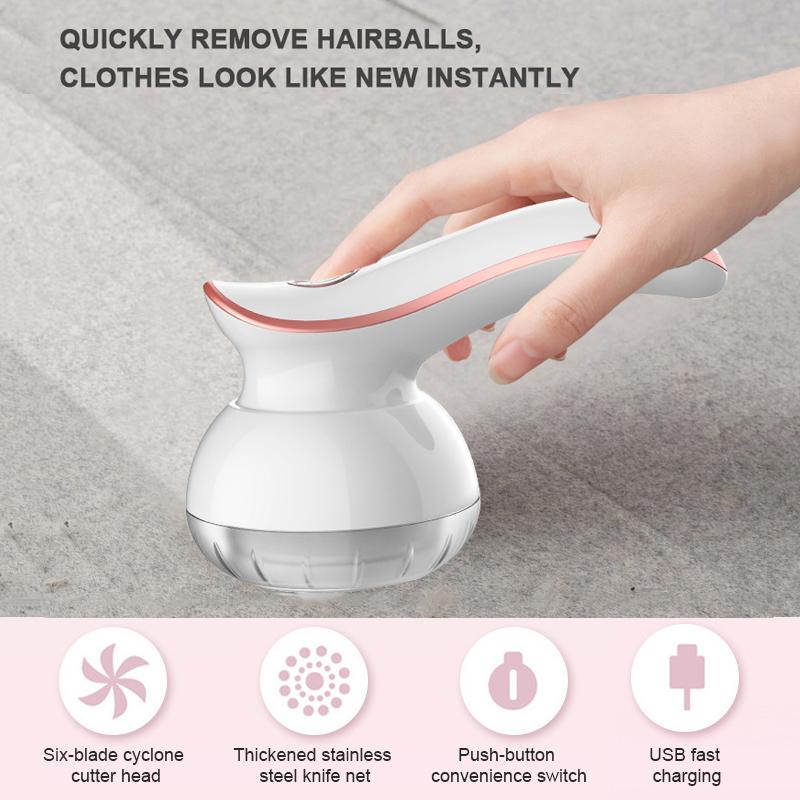 Mini Lint Remover USB Fuzz Fabric Shaver for Sweater Woolen Coat Clothes Fluff Fabric Shaver Brush Tool Fur Remover Portable