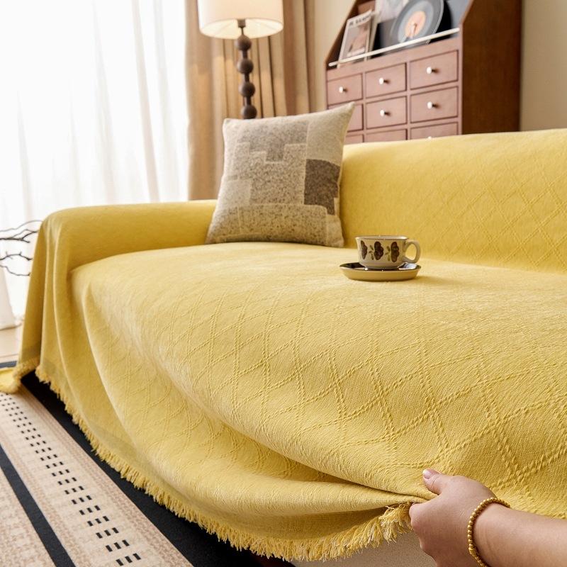 Nordic Chenille Sofa Towel Cover All Season Universal Sofa Throw Blankets Non Slip Pets Kids Anti-dirty Recliner Armchair Covers