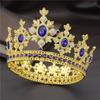 Fashion Royal King Queen Bridal Tiara Crowns For Princess Diadem Bride Crown Prom Party Hair Ornaments Wedding Hair Jewelry