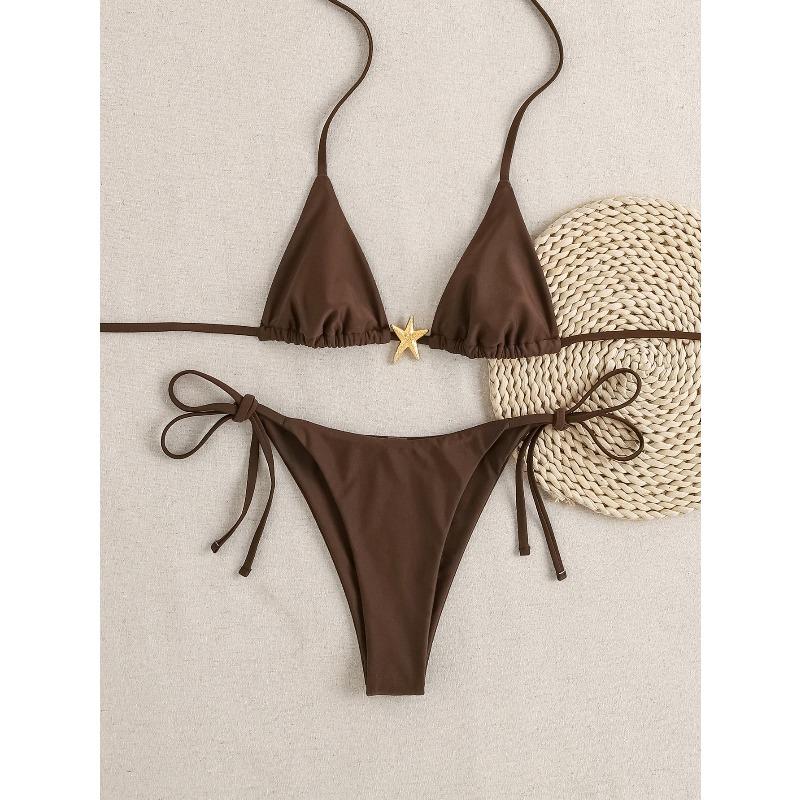 New Women Lace-up Bikini Swimsuit Premium Swimwear Sexy Beach Suit Summer Fashion