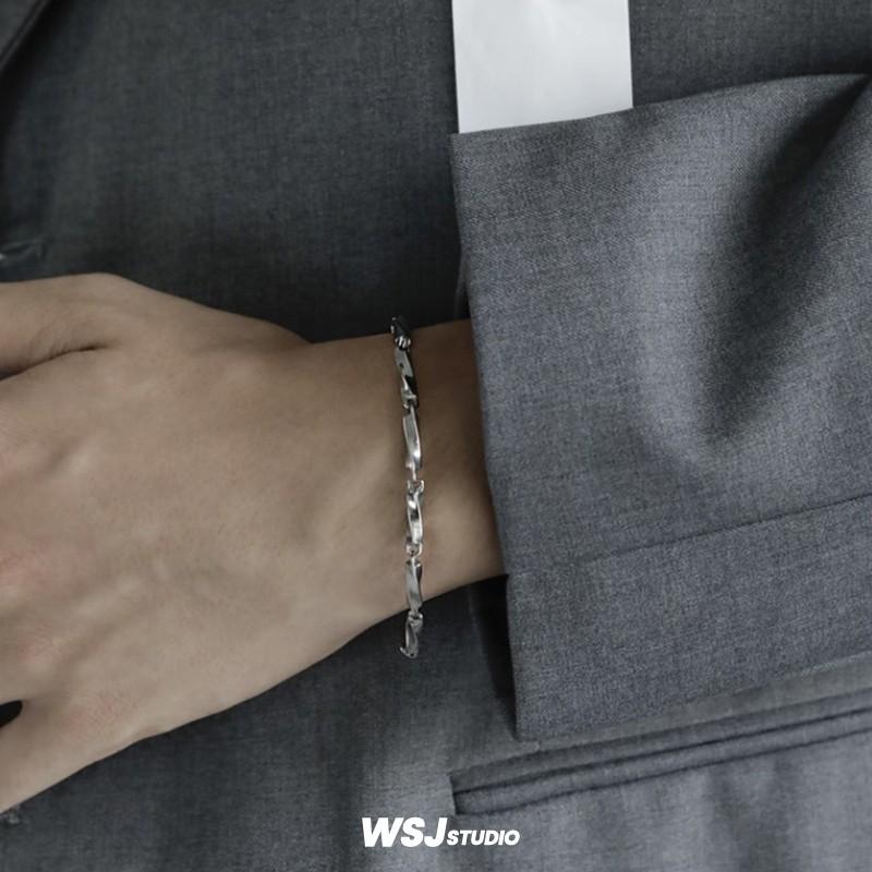Hand Bracelet Birthday Gift - Unique Design for Men, Trendy Titanium Steel, Hip-hop Style, Personalized, Cool and Laid-back Fashion Accessory
