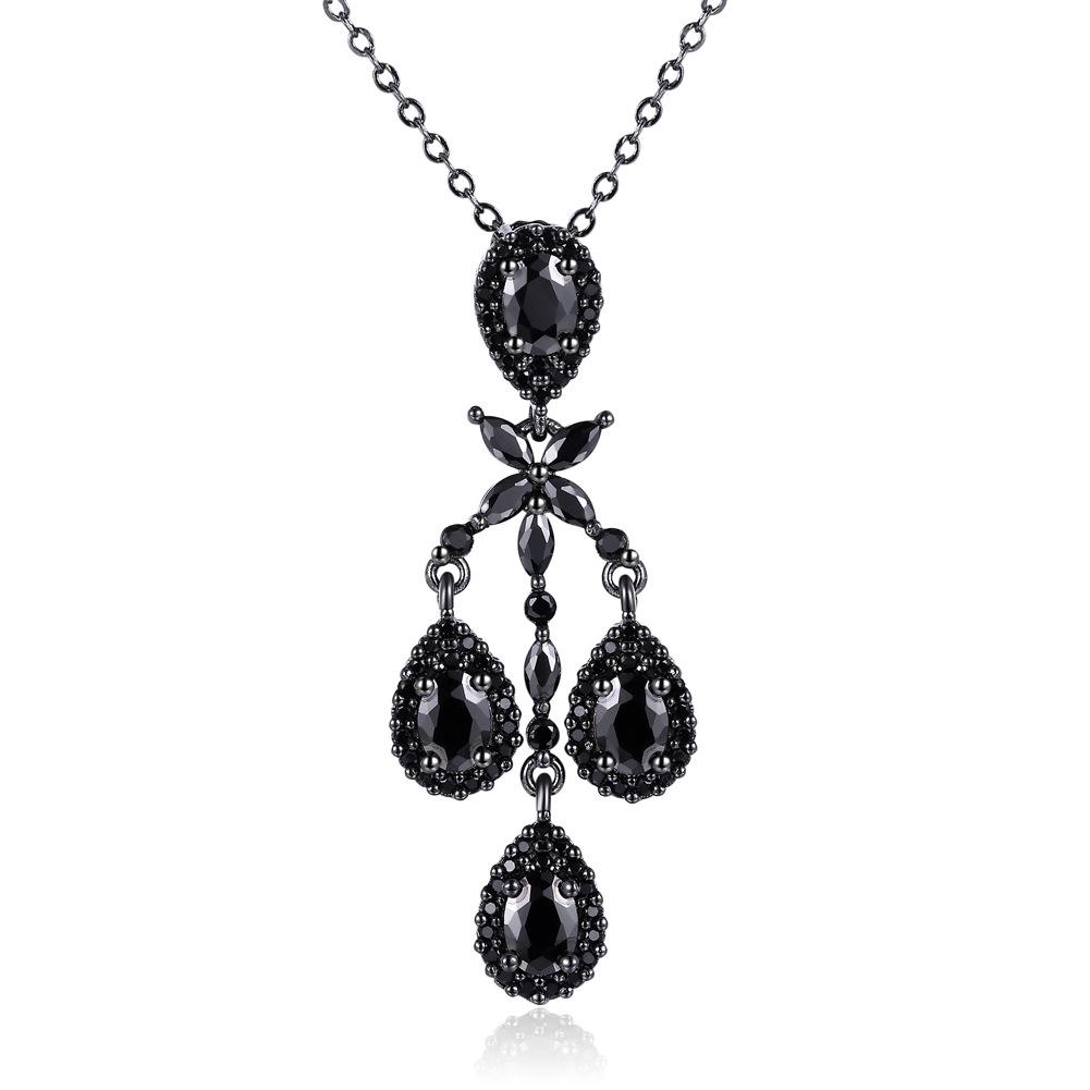 Unisex Retro PU Leather Necklace Hollow Leaf Pendant Long Sweater Necklace