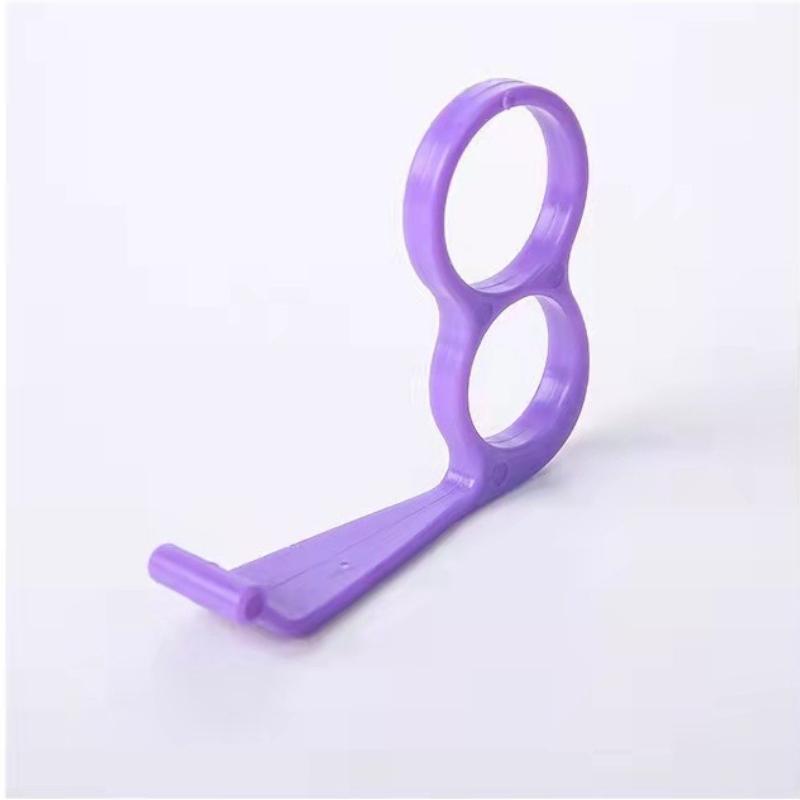 

Durable Phone Grip Holders Durable Plastic Non-Slip Finger Ring Stand Mounting Utility Hooks for Secure Handheld Use & Desktop фіолетовий