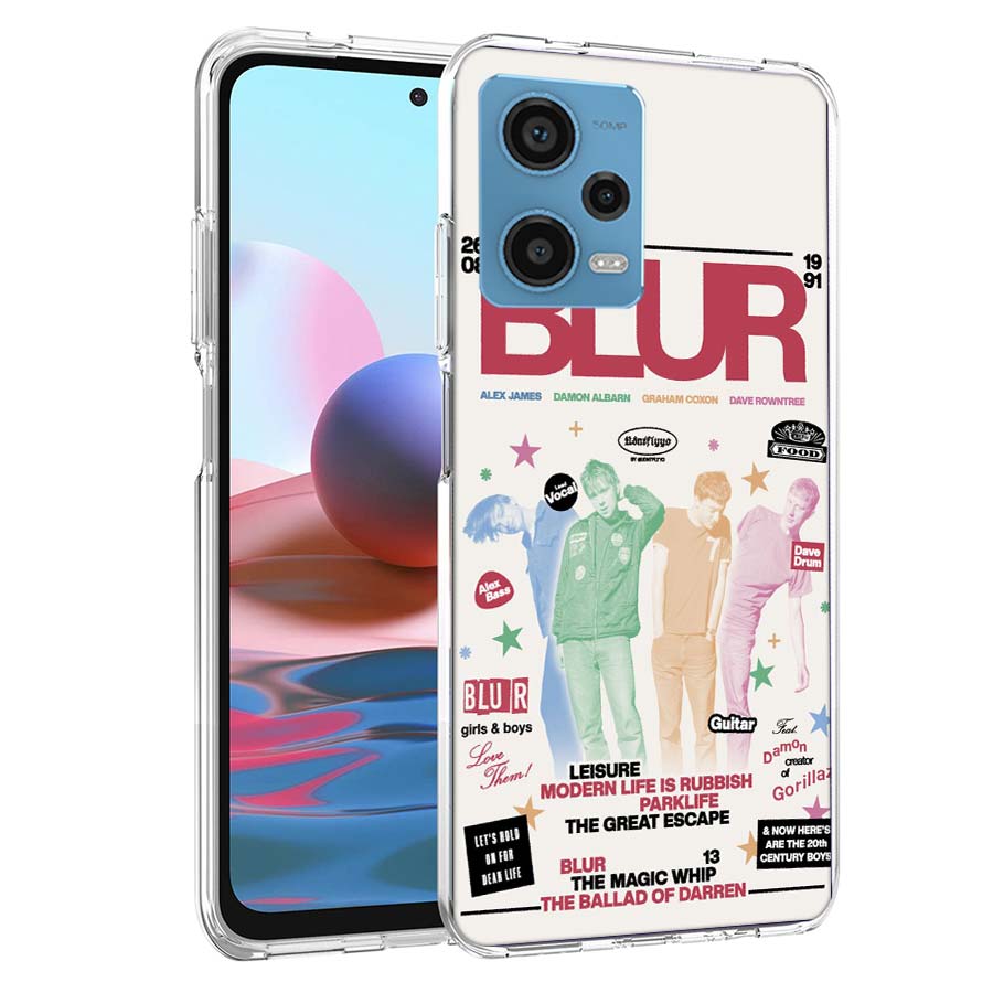 

Blur Band Phone Case For Redmi Note 13 12 14 15 Pro Plus 13R 11 11T 11E 11S 10 Pro 10S 9 9S Cover Cell Clear TPU Capa Cases Shoc Redmi Note 12 Pro 4G