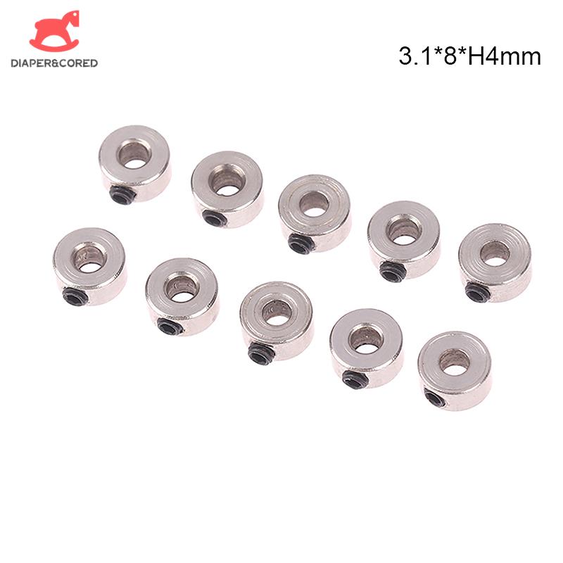 10pcs Wheel Collar Locker Shaft Axle Steel Bushing Landing Gear Stopper Inner Dia 2.1/3.1/4.1/5.1MM For RC Airplane Replacement