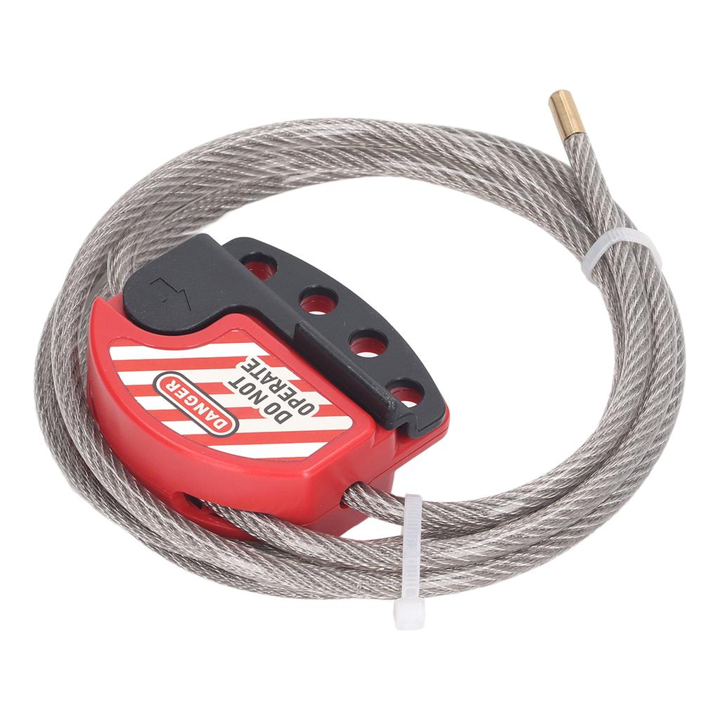 Safety Padlock Set Adjustable Stainless Steel Cable Lockout and 38mm Lockout Tagout Lock with 2 Keys