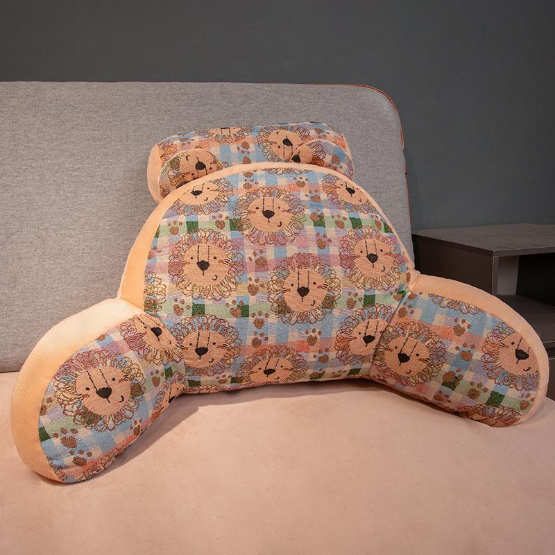 Retro Style Headboard Cushion: Soft Lumbar Support Pillow for Bed & Sofa