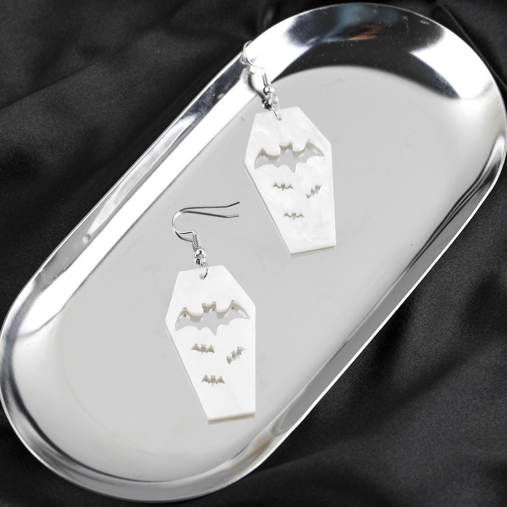 

Подвеска Летучая мышь Креативные серьги для женщин в модных белых, фиолетовых и