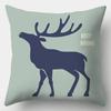 Creative Elk Cushion Covers Deer Pillowcases in the Forest Square Sofa  Home Decor