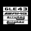 AAUX1 Letter Stickers Car Rear Trunk Emblem Fender Badge Front Grille Sticker For Mercedes Benz AMG GLE43 GLE400 GLE450 GLE53 GLE63S