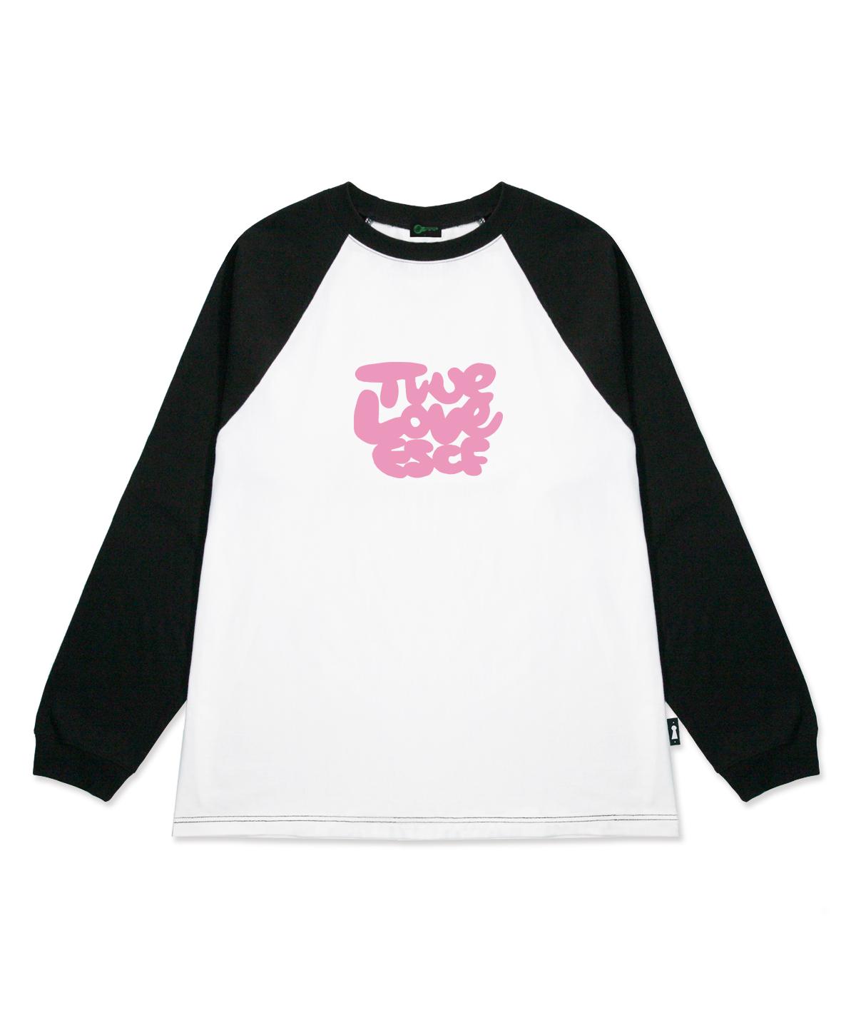 Escape From True Love Print Long Sleeve Black L