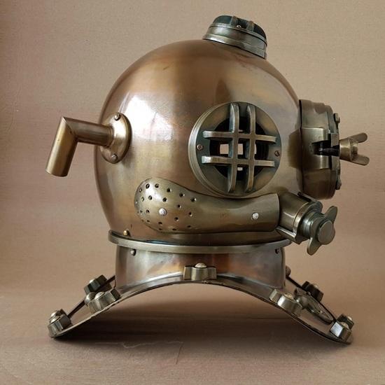 45.72 cm Nautical Marine Diving Helmet US Navy Mark V Scuba Divers Helmet Gift