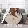 DIY Anime Custom Blanket Flannel Children Photos Autumn Breathable Warm Winter Throw Blanket for Bedding Travel Sofa Cove Cute