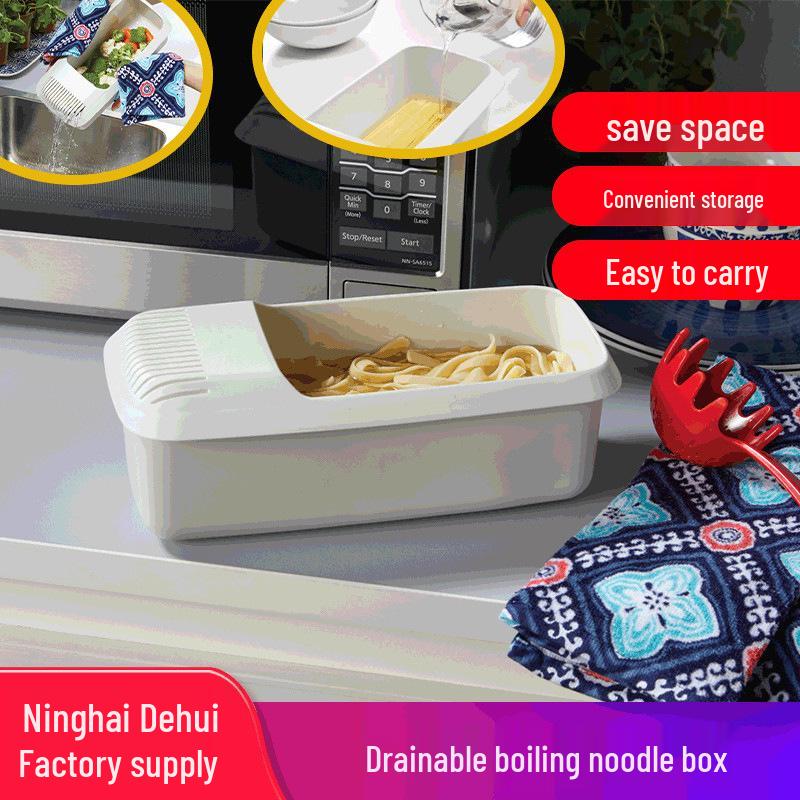 

Dual-Use Plastic Pasta and Noodle Storage Box Set