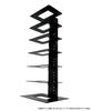Nagao Seisakusho NBROS Mouse Storage Station, Stackable (3 Units), NB-MOUSE-ST01