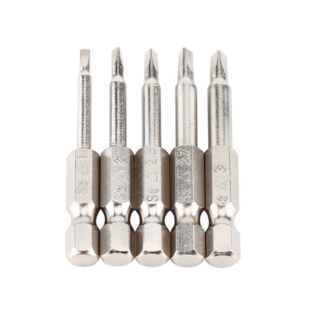 5 Pcs 1/4 Inch Hex Shank Magnetic Triangle Screwdriver Bits Set  Screwdriver Repair Tool
