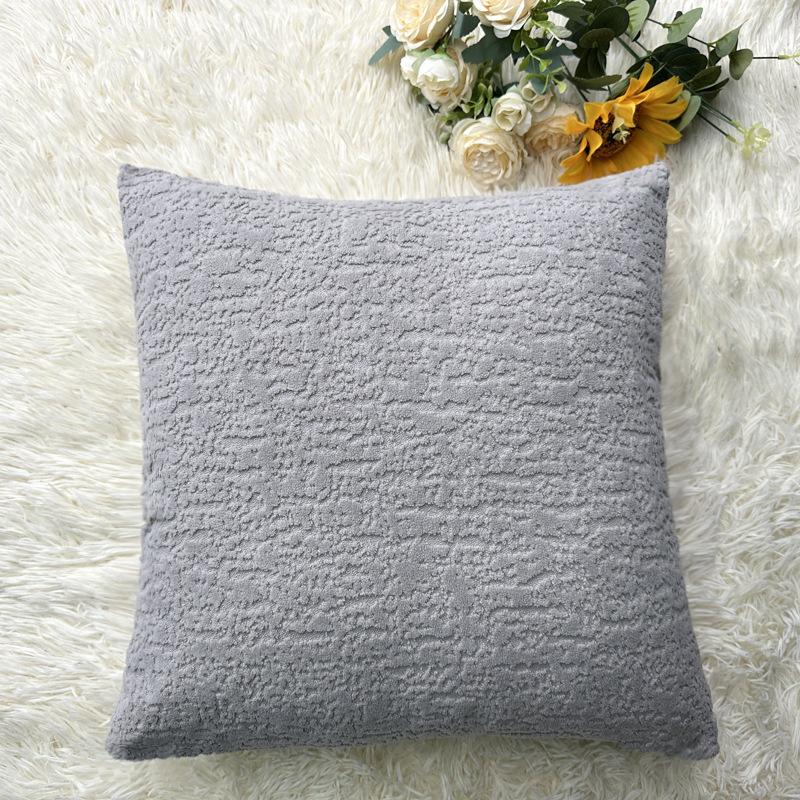 2PCS Soft Chenille Bamboo Throw Pillow Covers. Solid Color Decorative Cushion Covers with Zipper Closure Suitable for Sofa Bed Living Room Decoration
