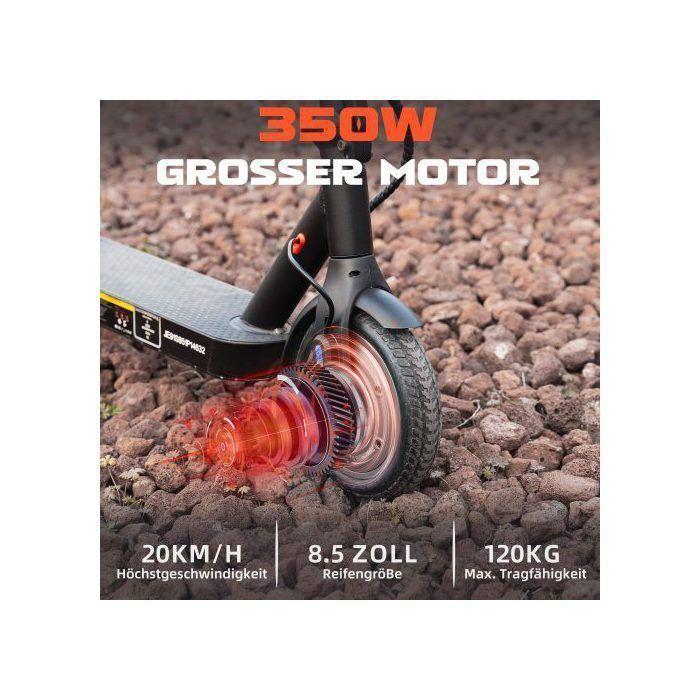 Trottinette électrigue pour enfants - Leawin - Moteur 350w - Autonomie 30KM - Max 20KM/H - noir