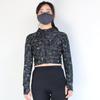 Irisierende reflektierende schmal geschnittene Reißverschlussjacke für Damen